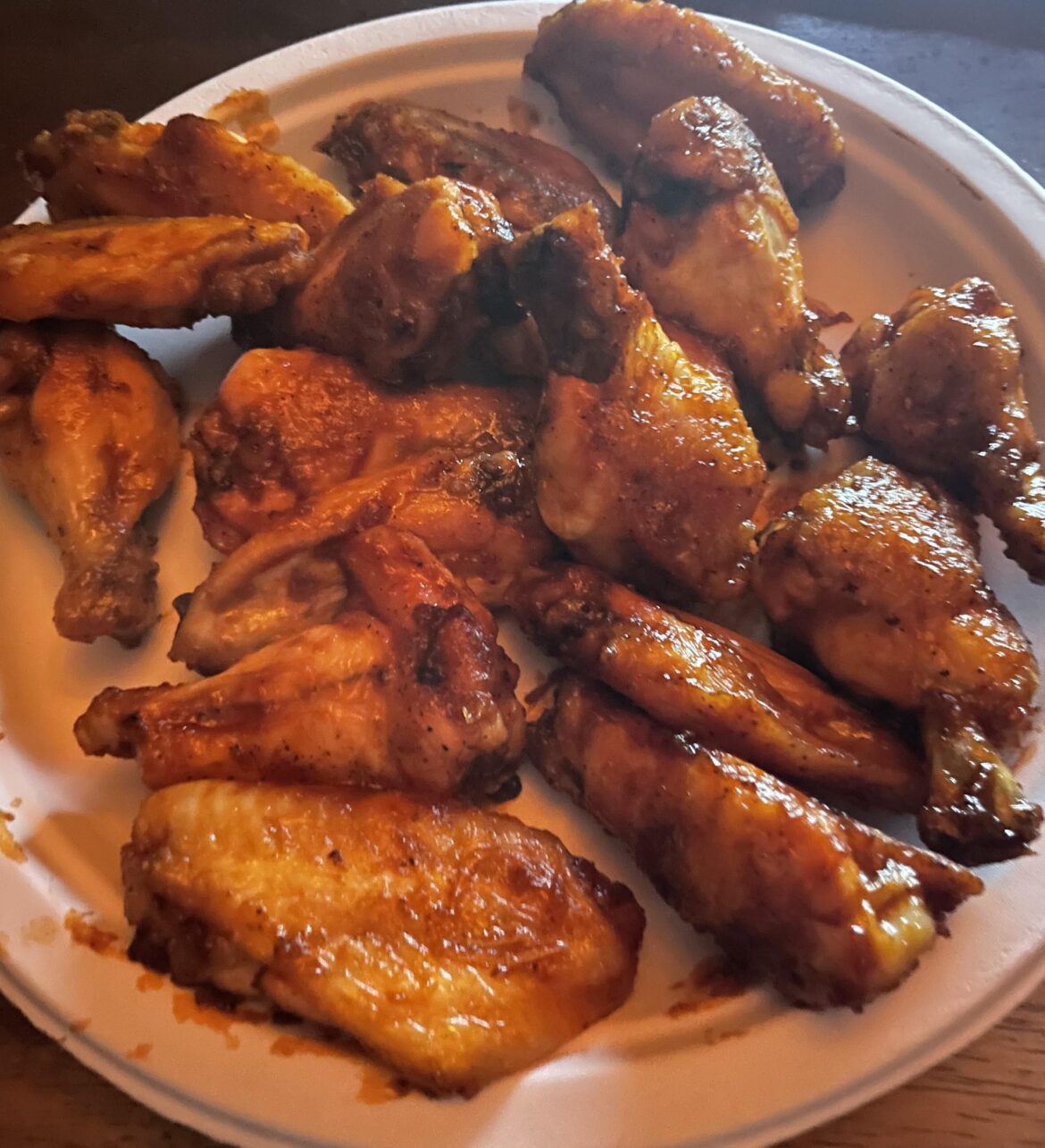 $4 worth wings from Aldi cooked in the oven. I can’t justify overpriced takeout wings anymore.