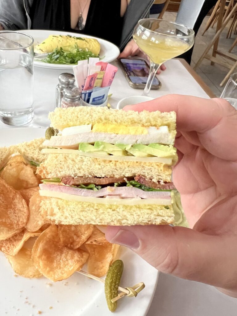 We do it different on the West Coast. Club Sandwich