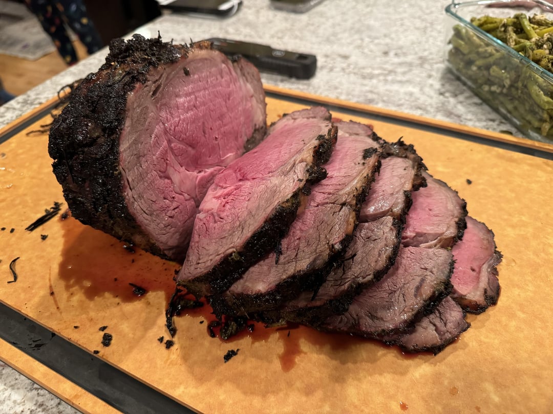 Christmas Joetisserie prime rib best one yet Dining and Cooking