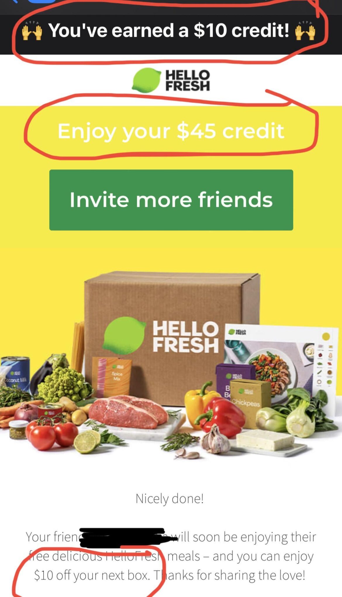 I don’t understand, is it a $10 credit or $45 credit?