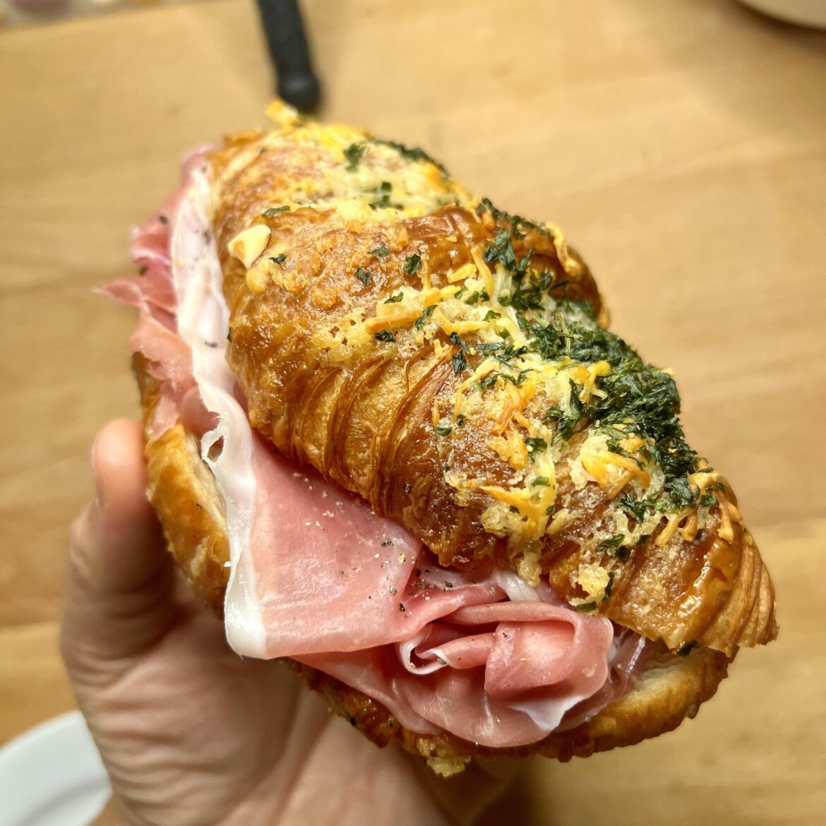 Parma, Garlic and Cheese Croissant