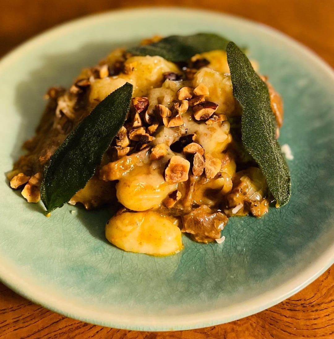 Beef Short Rib, Gnocchi, Shallot, Morel & Leek Jack Cheese, Toasted