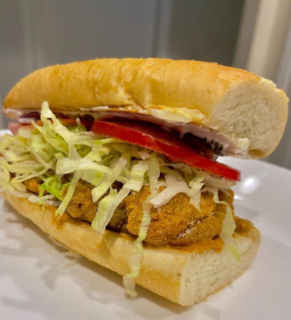 Fried Oyster Po Boy. <swipe>
