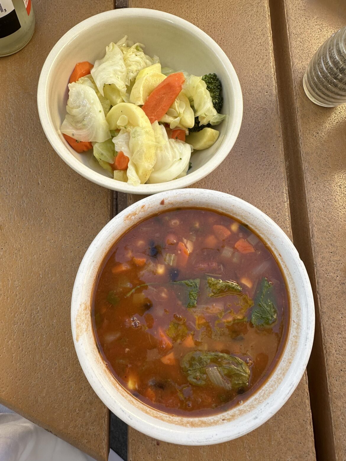 Lunch at the organic market