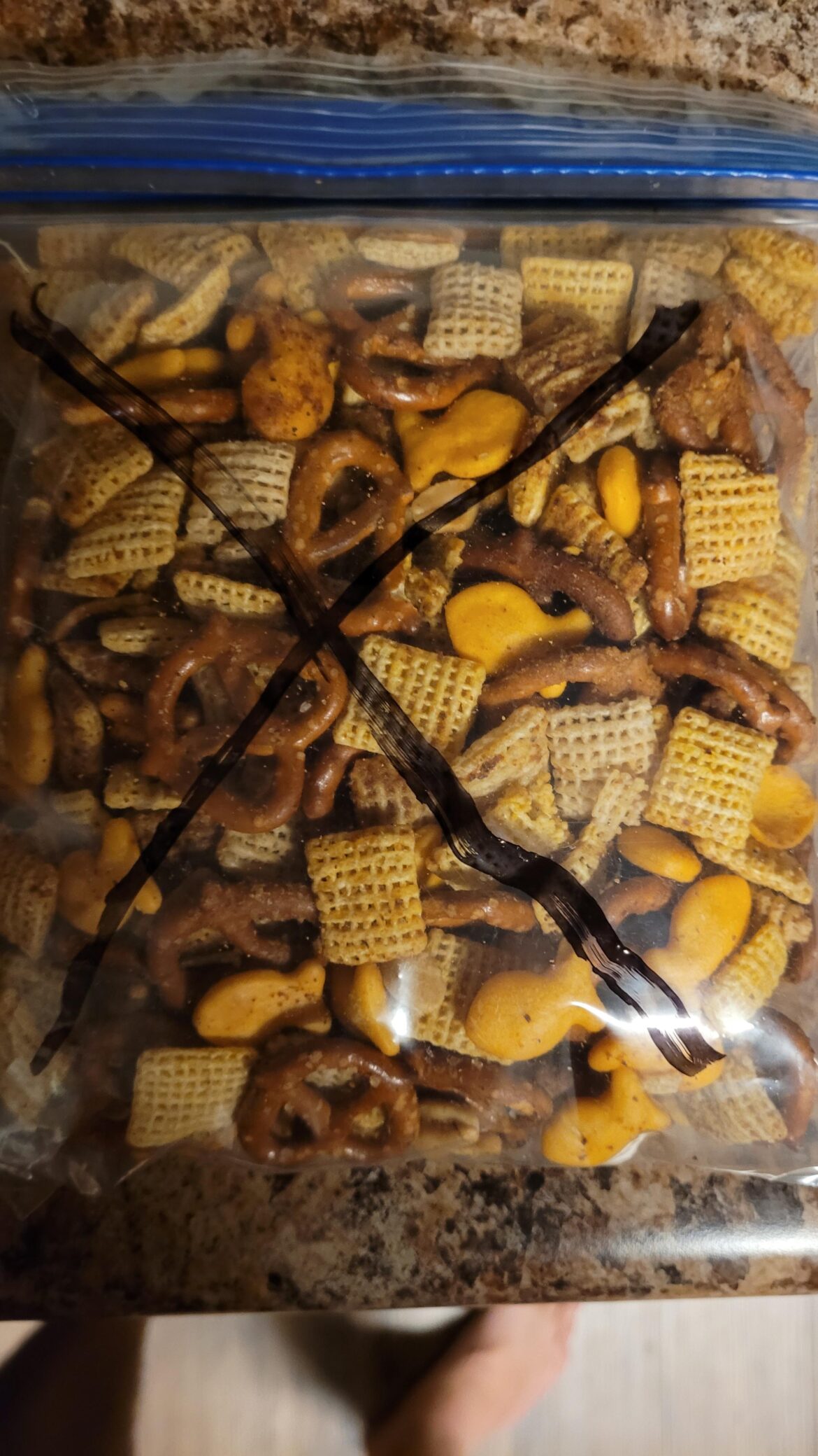 I call this "Chexxxmixxx." Recipie in comments.