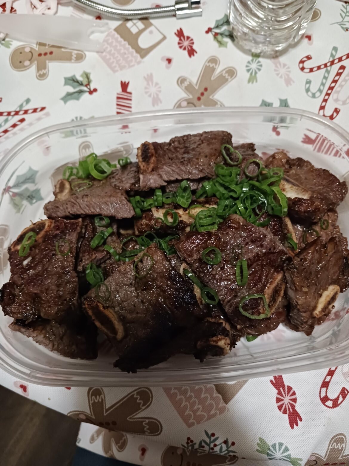 Galbi cooked in broil