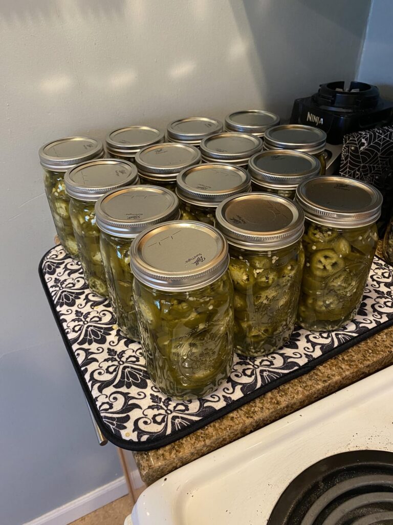 Pickled jalapeños!