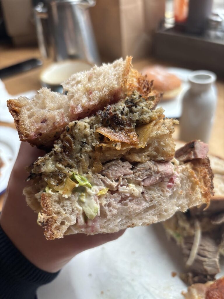 Christmas sandwich, Liverpool