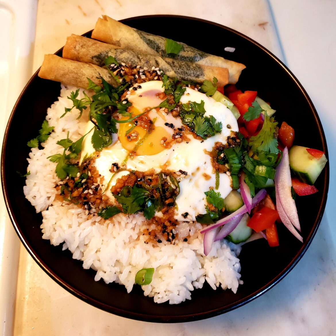 [Homemade] Thai Rice Bowl
