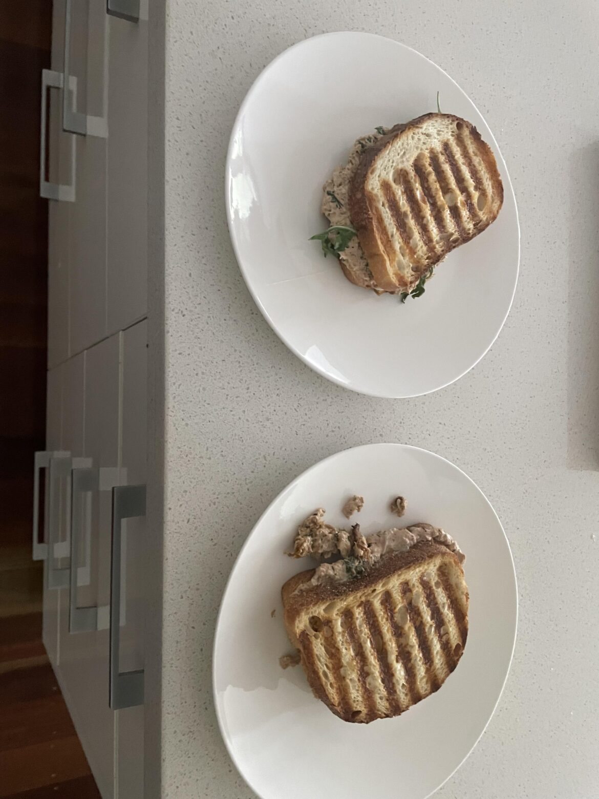 Tuna melt for me and my mum