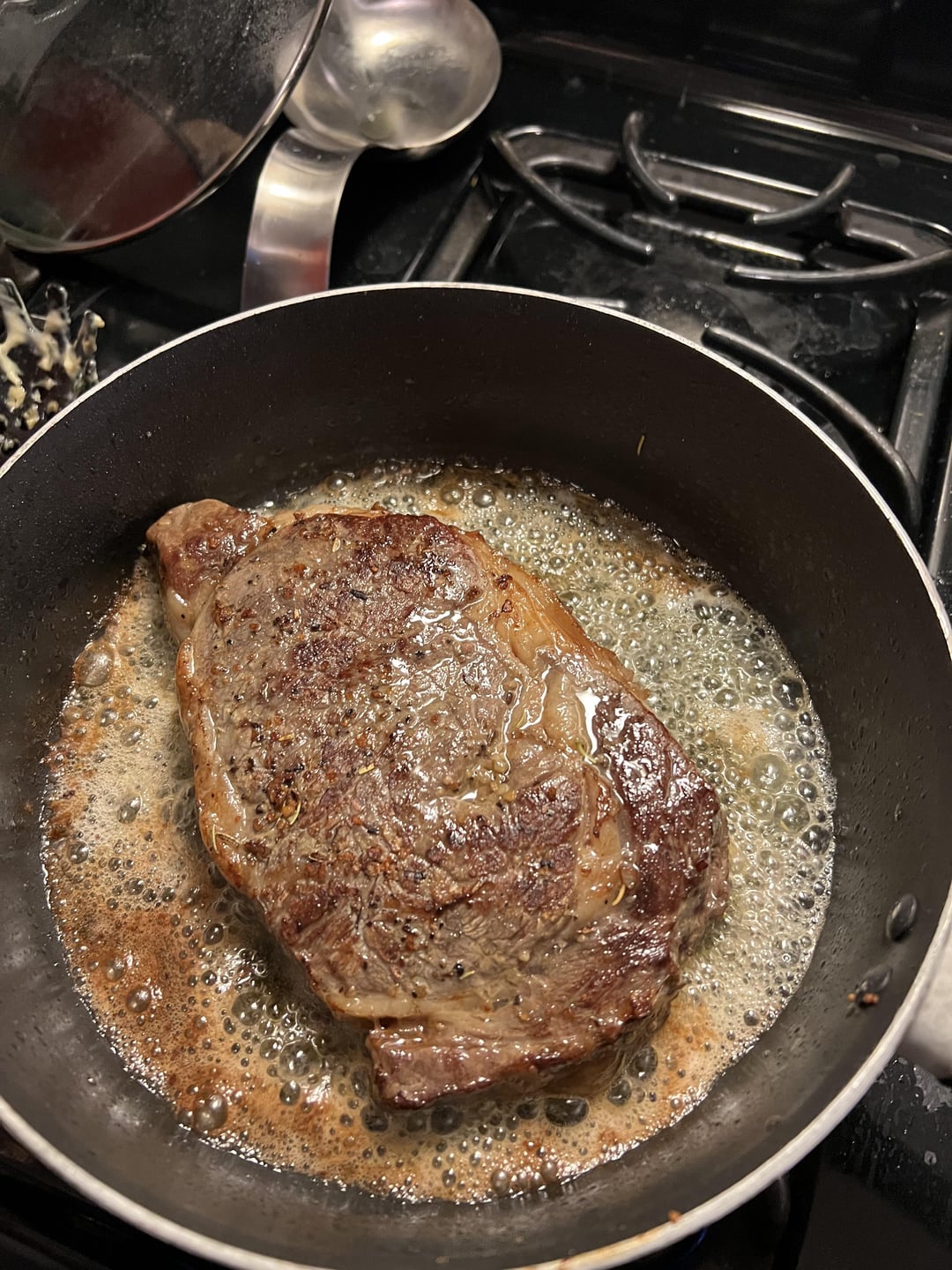 My first attempt at a sous vide steak cooked medium rare with a quick