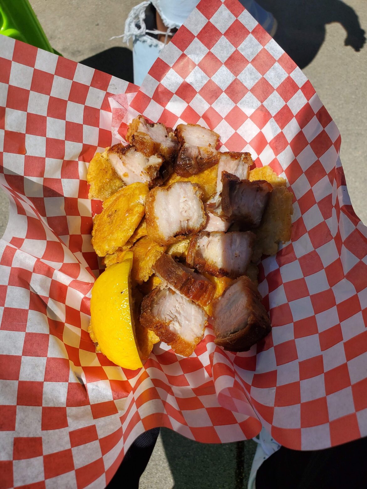 Tostones and Chicharron Karribean cuisine in LA.