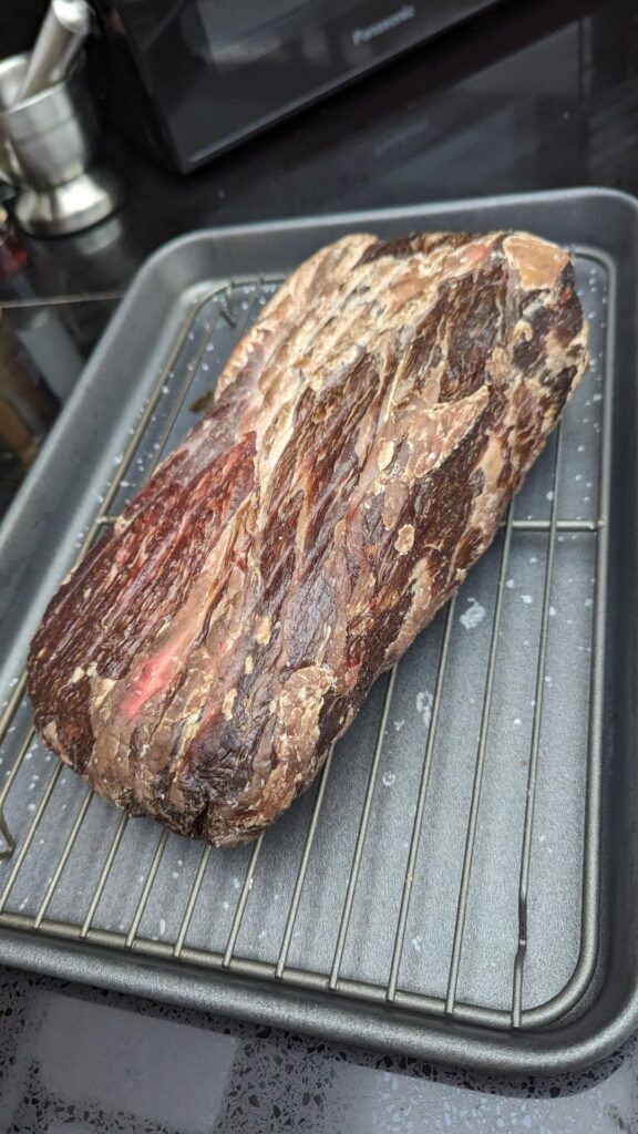 First time dry-aging rib eye