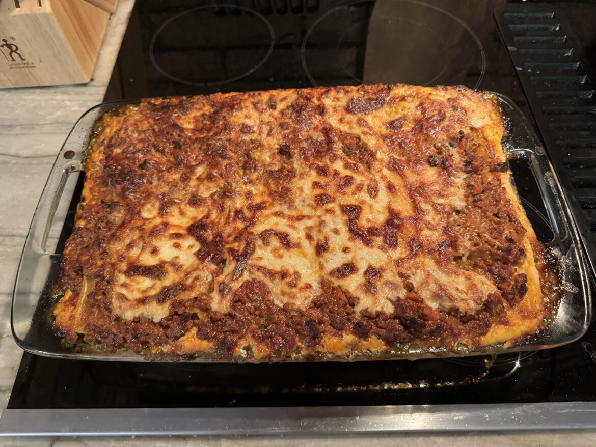 All Day Meat Lasagna for Christmas Dinner Tomorrow