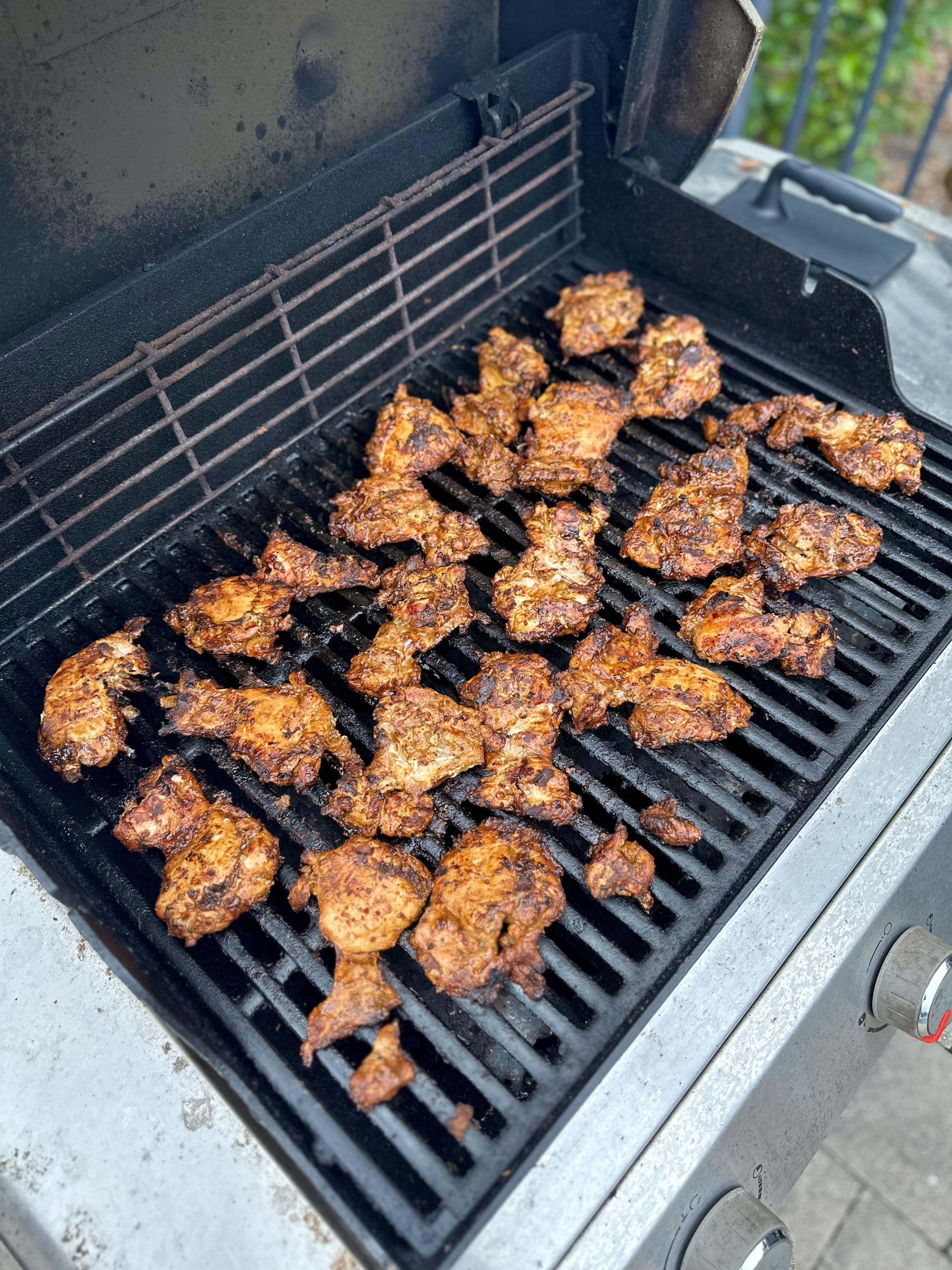 Grilled Adobo Chicken Thighs for tacos - Dining and Cooking
