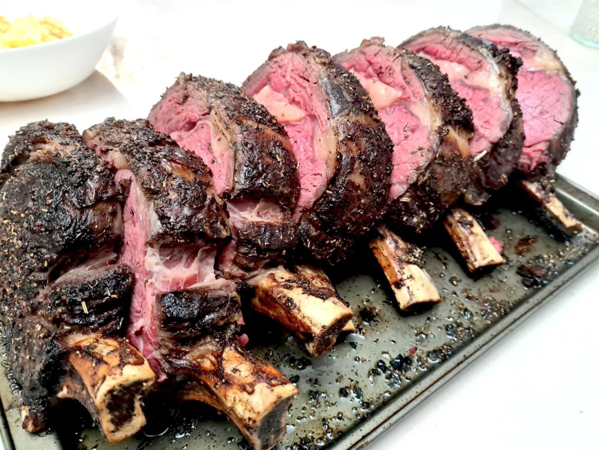 Dry aged prime rib rack