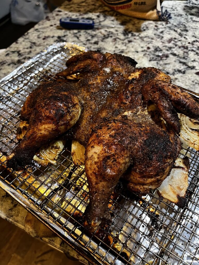 Roasted Spatchcocked Jerk Chicken Roasted Spatchcocked Jerk Chicken