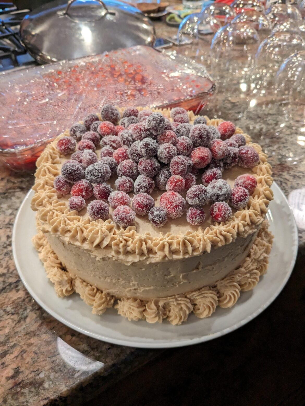 Pumpkin cake with maple Italian buttercream Pumpkin cake with maple Italian buttercream