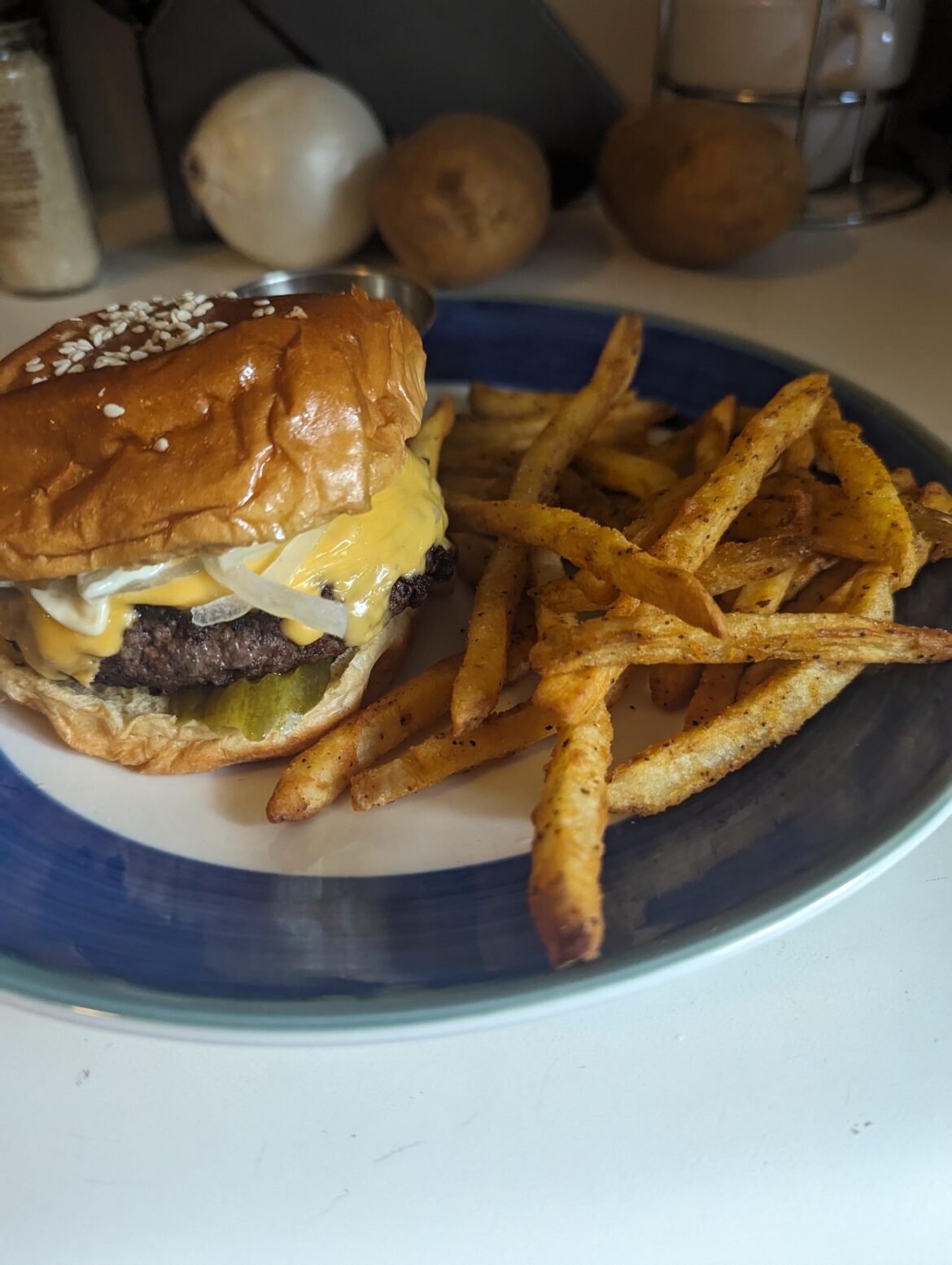 Classic Cheeseburger and Fries