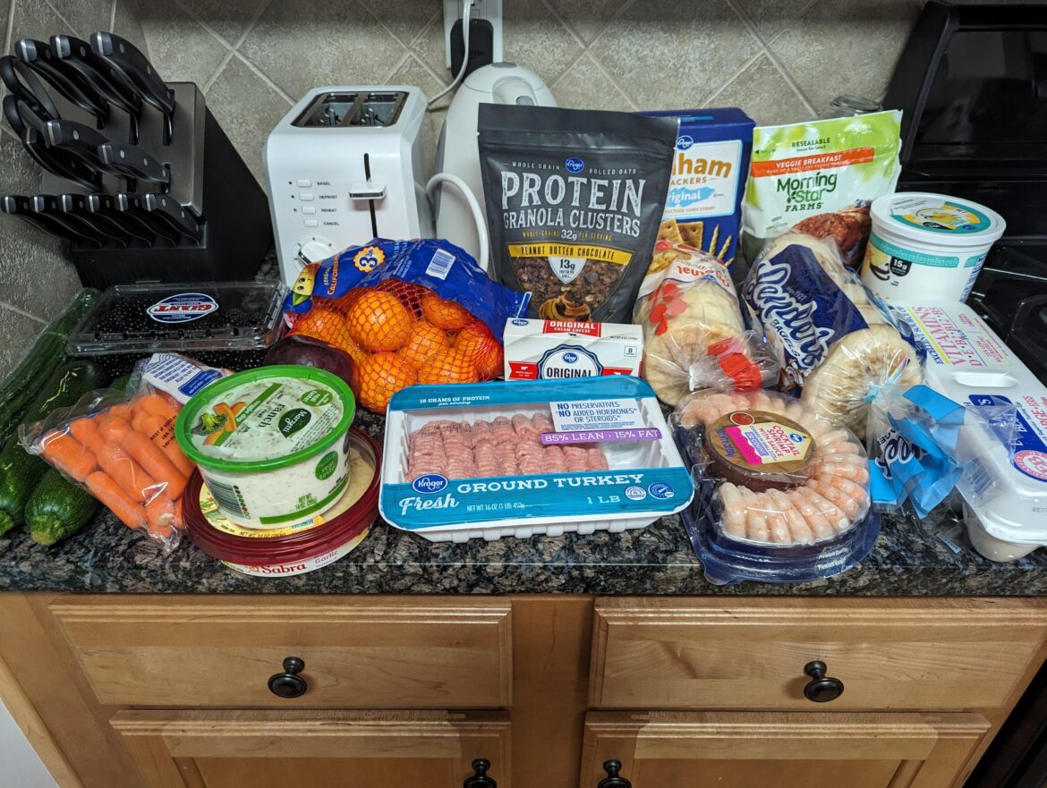 $48.79 at Kroger (with a few luxury buys)