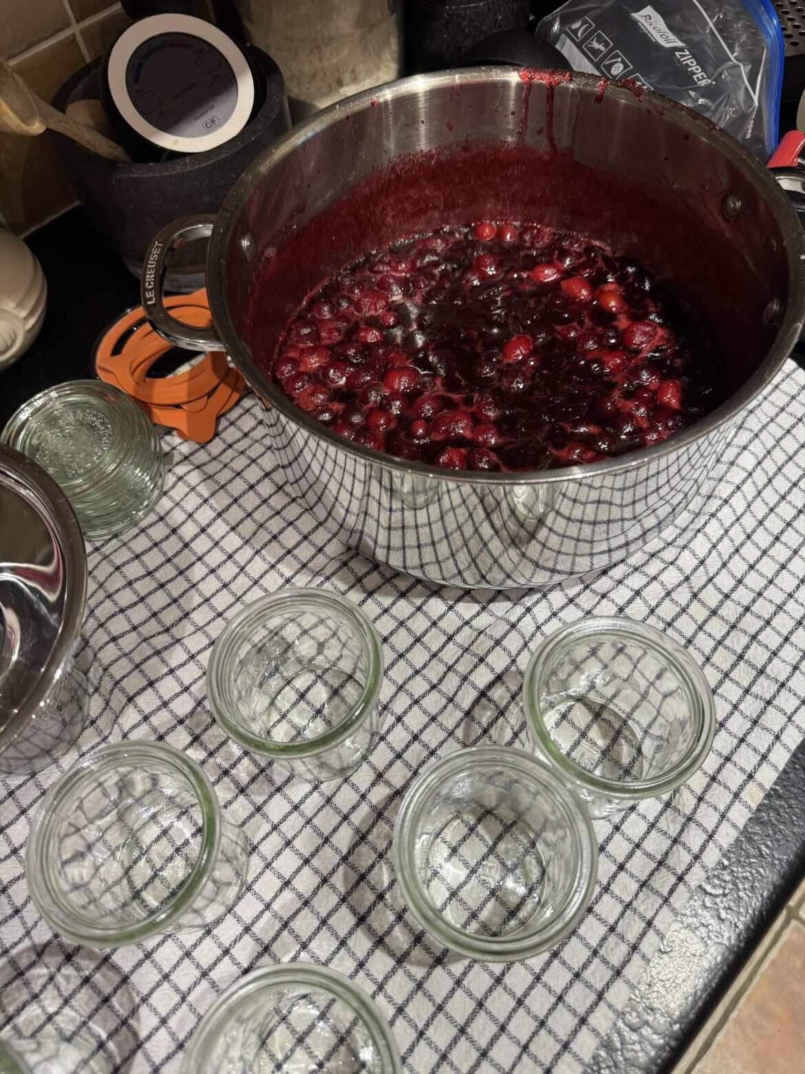 My favourite part of Christmas is canning cranberry for the year ahead