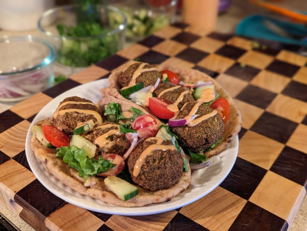 Kenji's Falafel recipe. First time making it, turned out great!