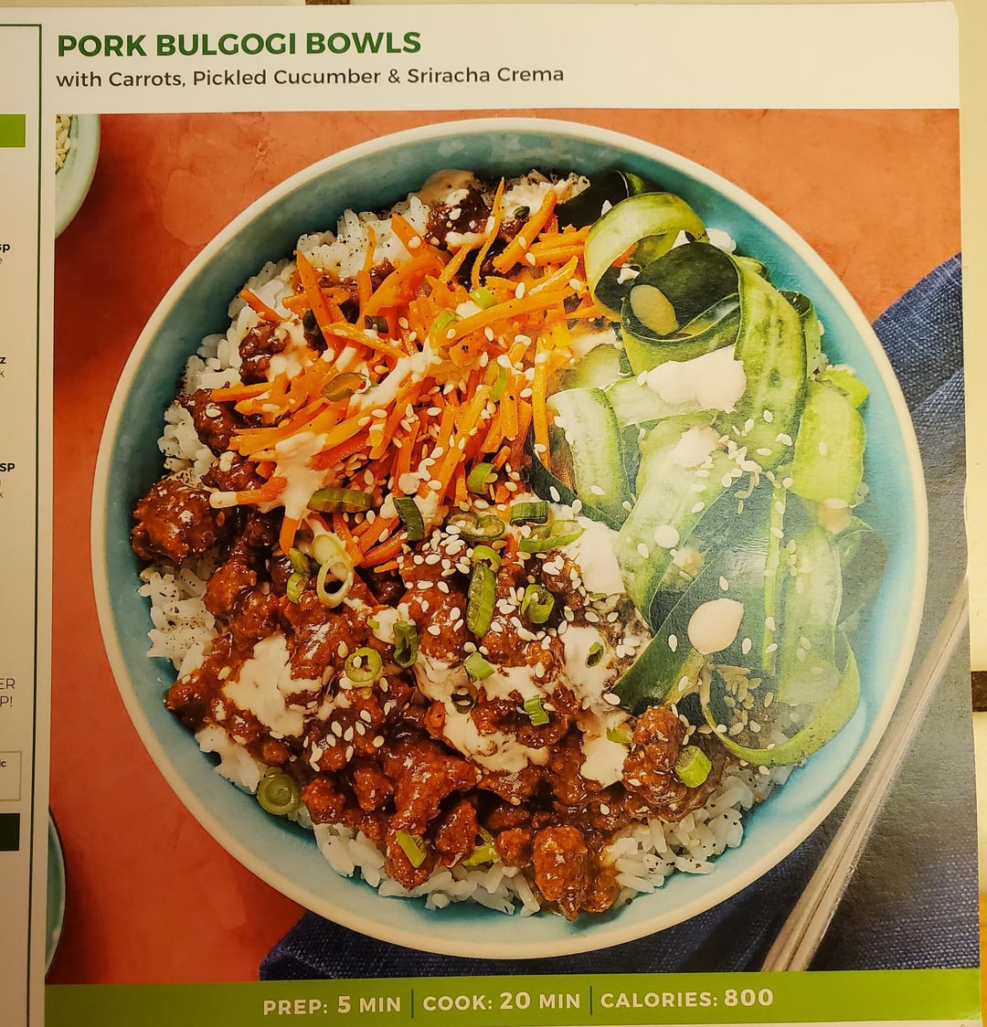 Pork Bulgogi Bowls Dining and Cooking