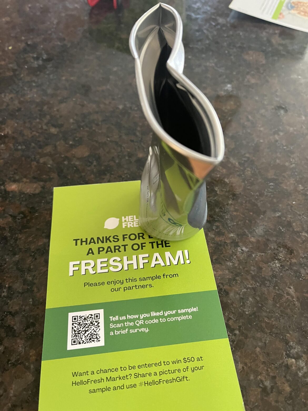 Great work with the sample cup