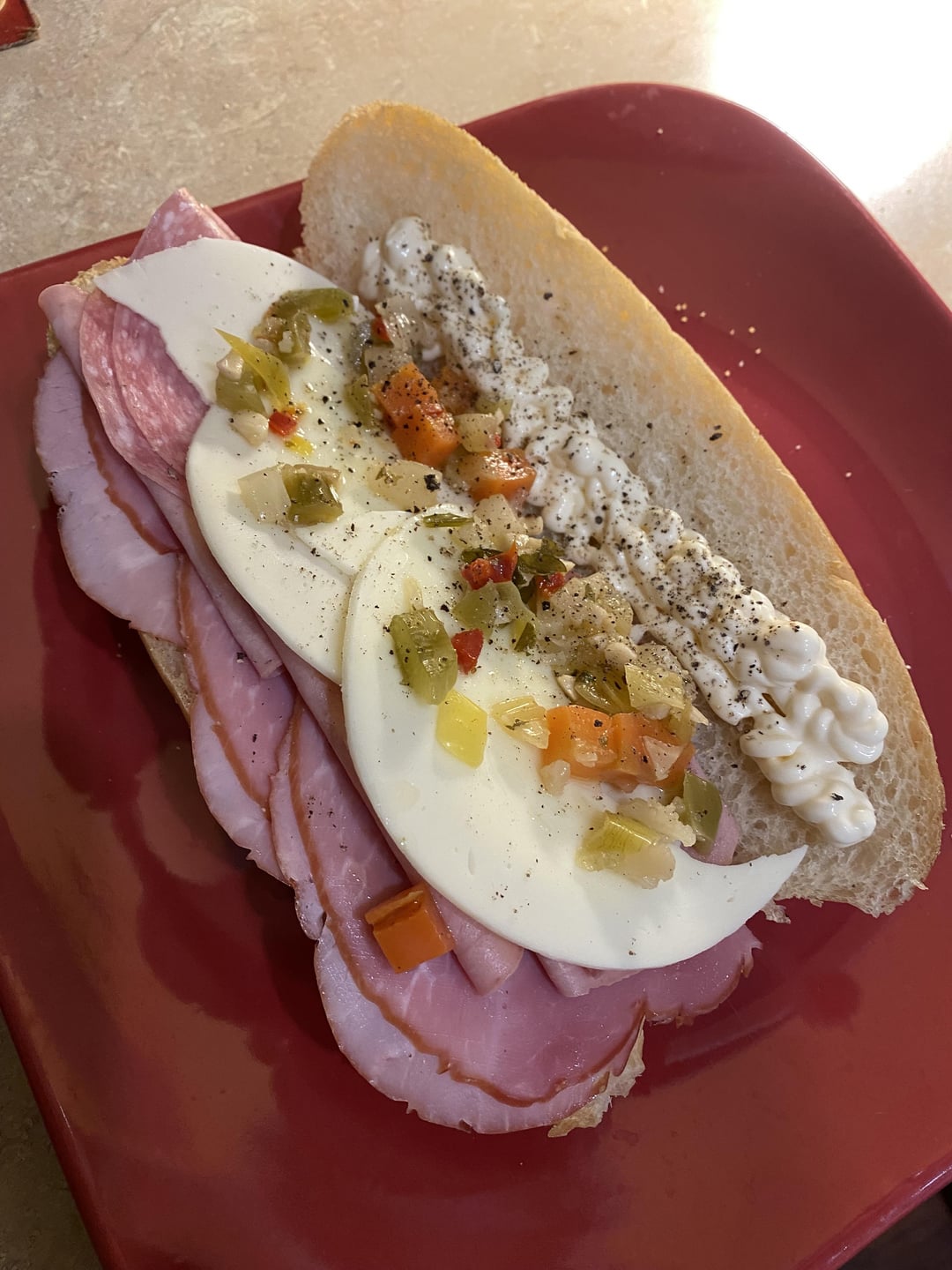 Boar’s Head Tavern ham, Genoa salami and mortadella, with provolone