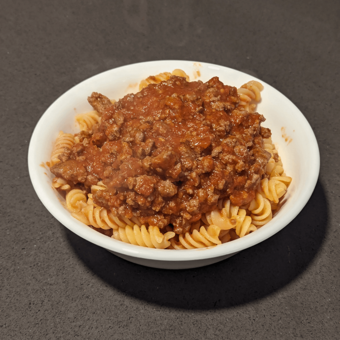 Pasta with Four Cheese Meat Sauce