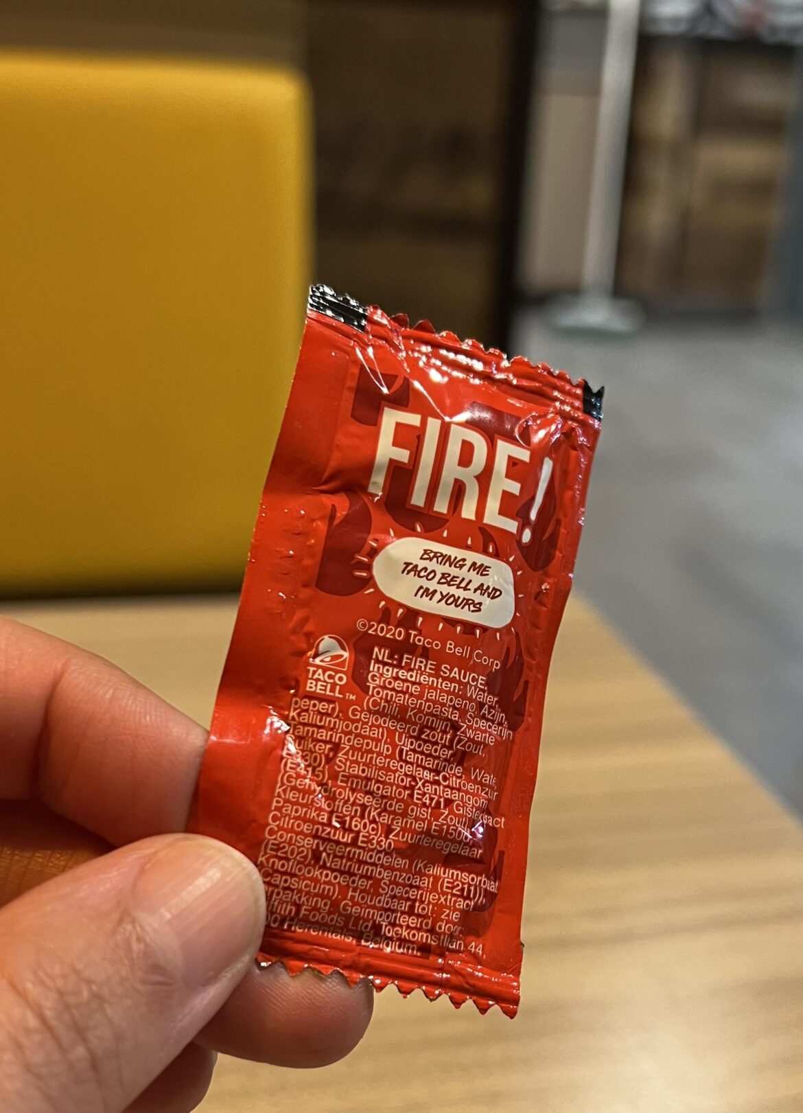 Not the spiciest, but I love the flavor on all the Taco Bell sauces