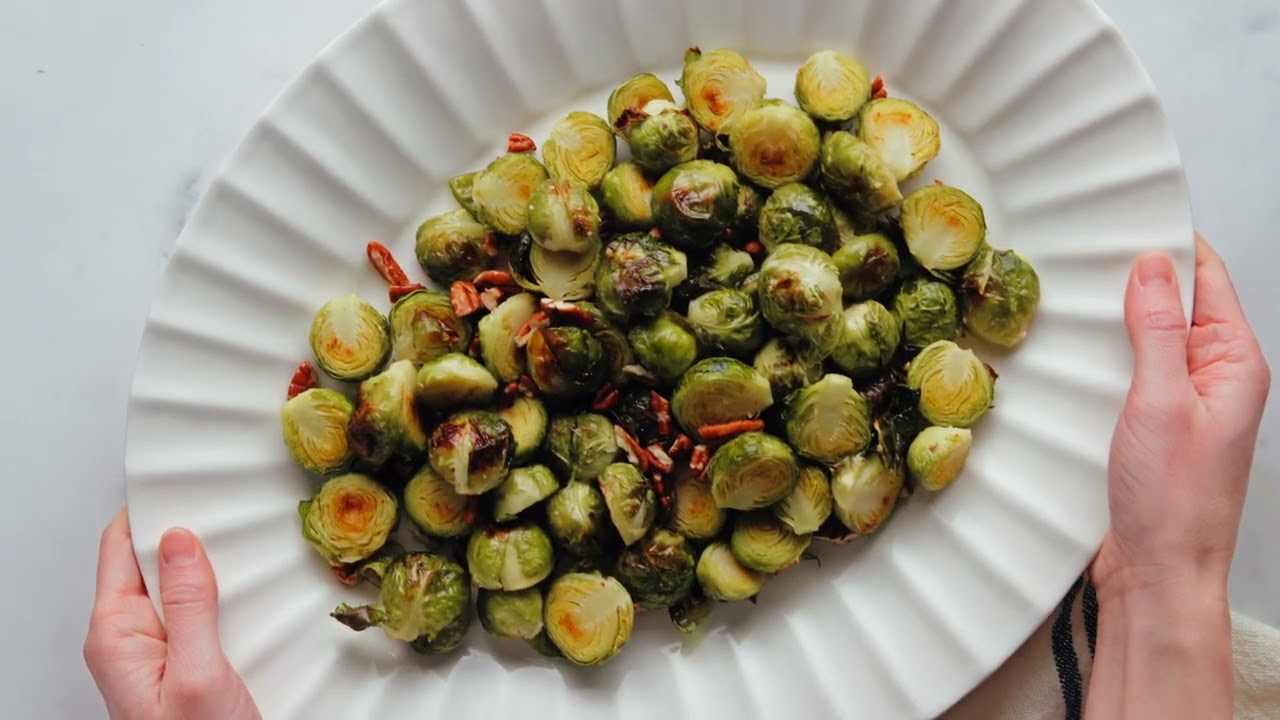 Balsamic Roasted Brussels Sprouts with Cranberries & Pecans Dining