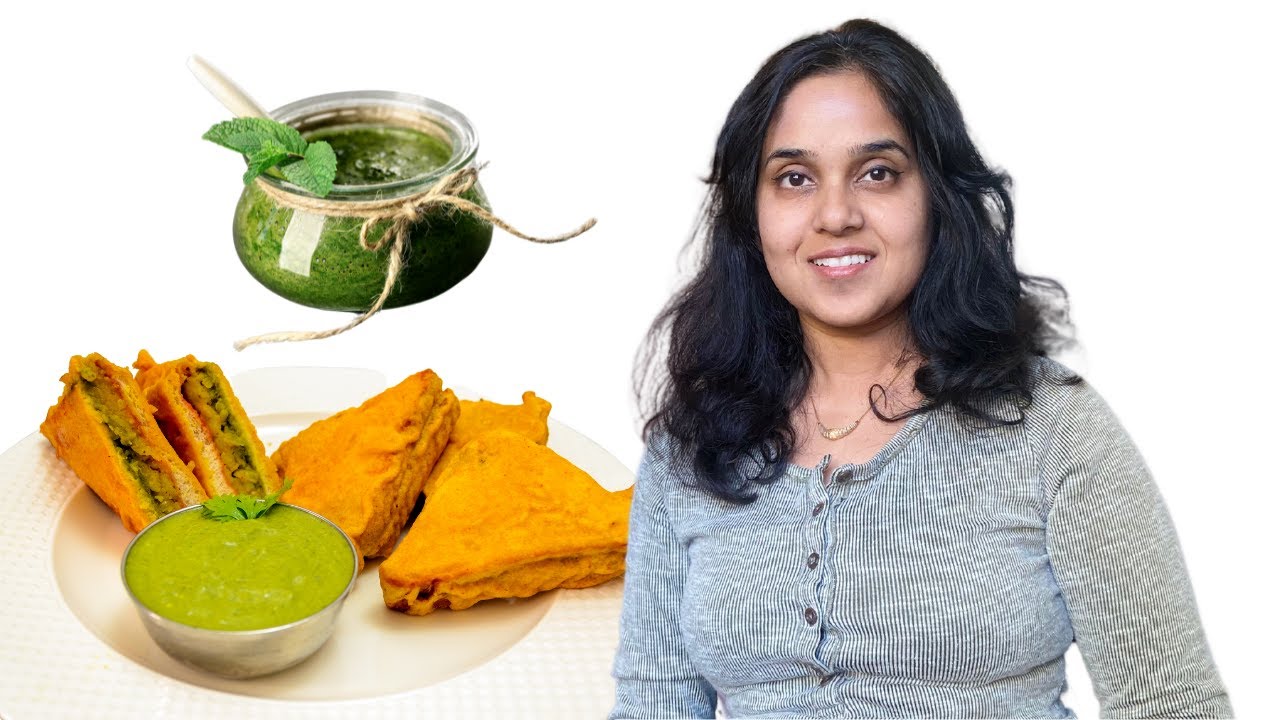 Green Chutney Recipe (Cilantro Mint and Yogurt based Sauce) Quick and