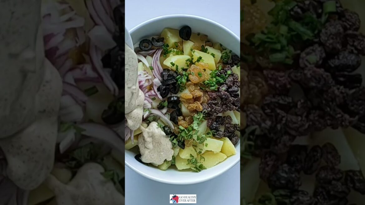 Potato Salad with Raisins Video #shorts  #recipe
