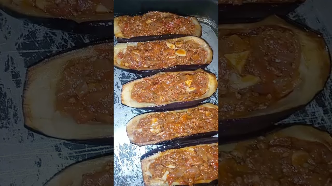 stuffed mashi eggplant(arabic food)my own recipe Dining and Cooking