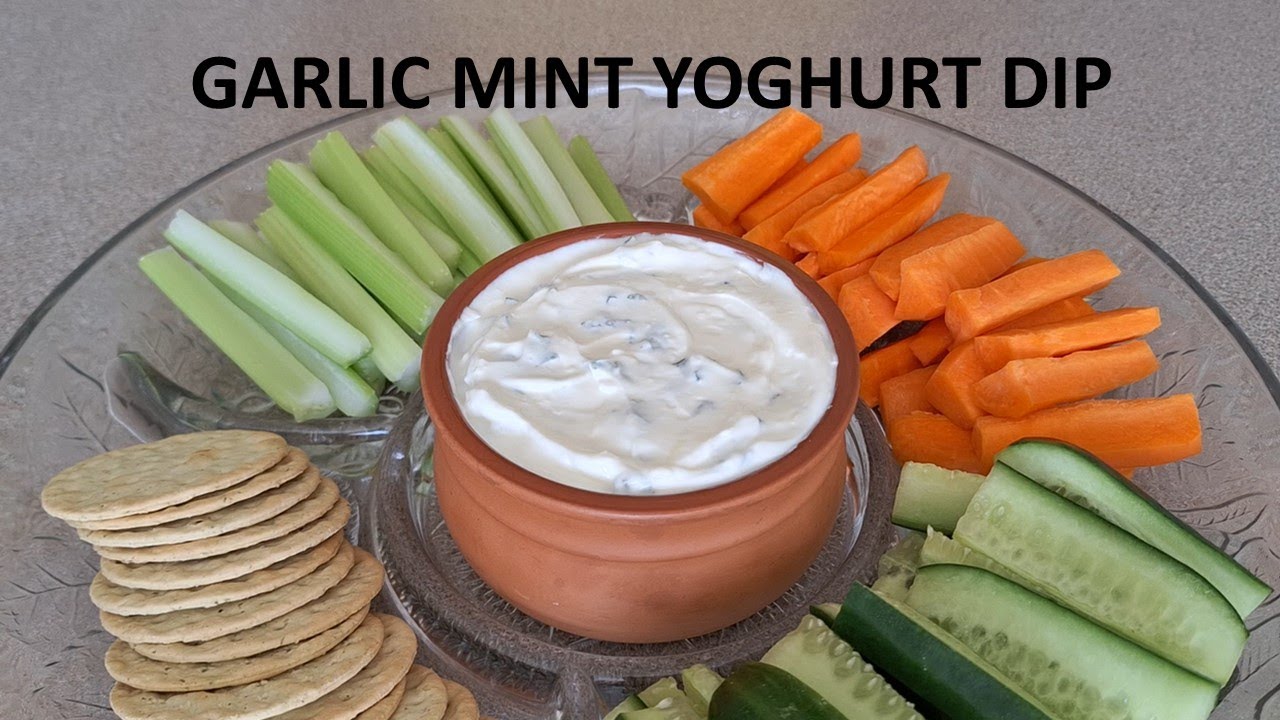 Garlic mint yoghurt dip Easy yogurt dip Yogurt dip Easy Yogurt