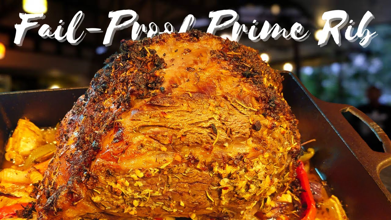 Garlic Butter Herb Prime Rib Roast Slow Oven Method Step by Step