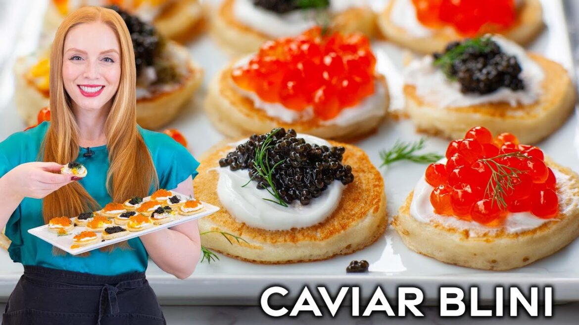 Easy Blini with Caviar – My Favorite Appetizer Recipe! Easy Blini with Caviar - My Favorite Appetizer Recipe!