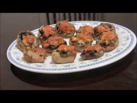 Stuffed Mushrooms | How to make Spinach & Cheese Stuffed Mushroom | Appetizer Recipe Stuffed Mushrooms | How to make Spinach & Cheese Stuffed Mushroom | Appetizer Recipe