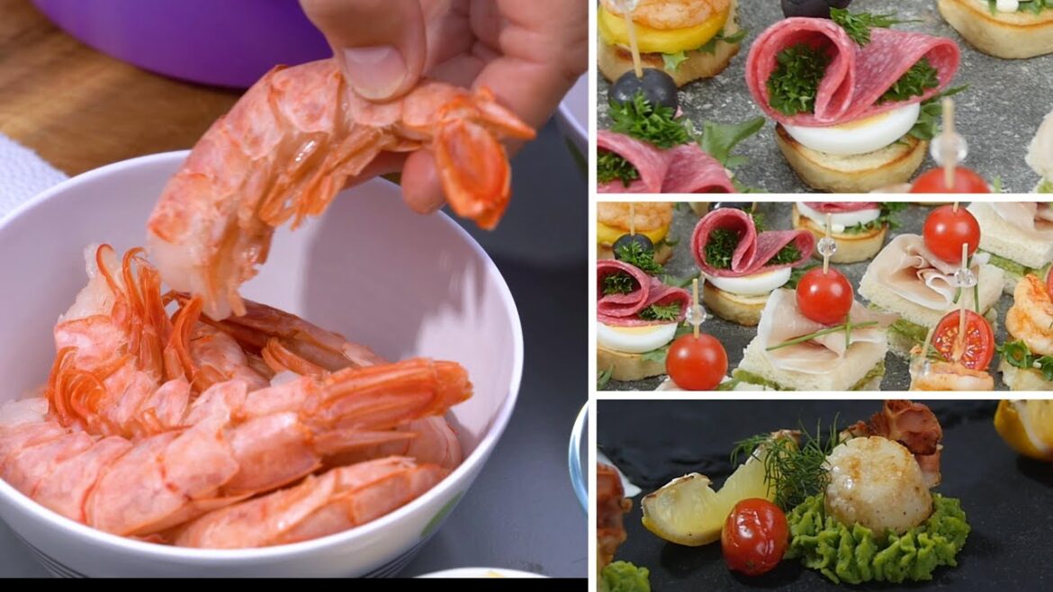 The best snack recipe. Seafood appetizers and other tasty ones for Your Party! The best snack recipe. Seafood appetizers and other tasty ones for Your Party!