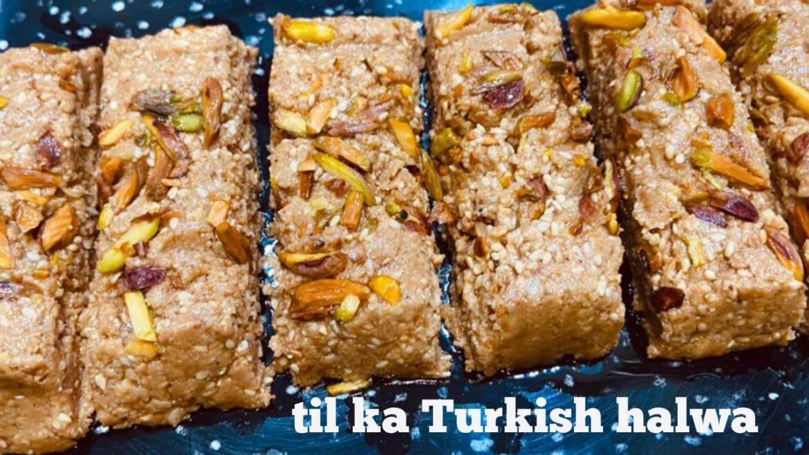 Tahini halva recipe| sesame halva| till ka halwa | No cook halwa | Turkish halwa Tahini halva recipe| sesame halva| till ka halwa | No cook halwa | Turkish halwa