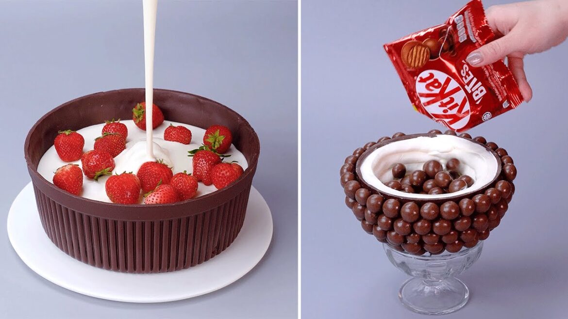 So Easy Chocolate Cake Tutorial For Beginner | Transform Cake | Perfect Colorful Cake Recipe