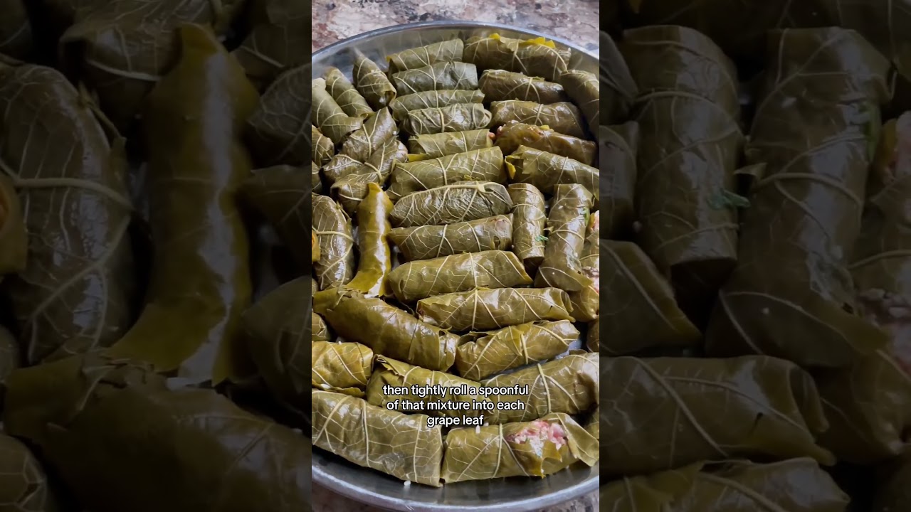 Try this Palestinian recipe stuffed grape leaves Dining and Cooking