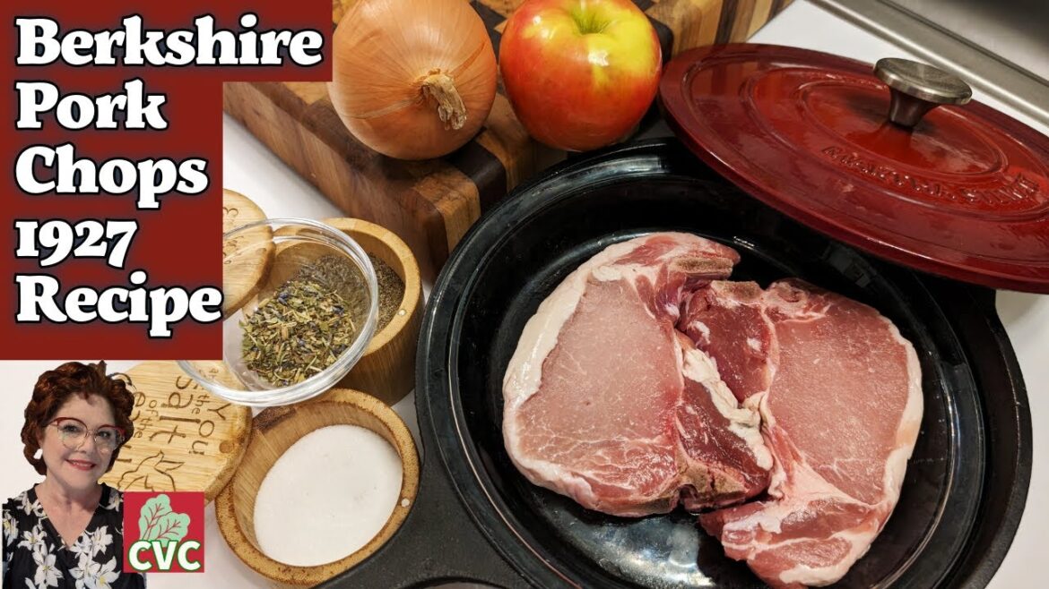 1927 Berkshire Pork Chops Recipe, Cooking with Collard Valley Cooks