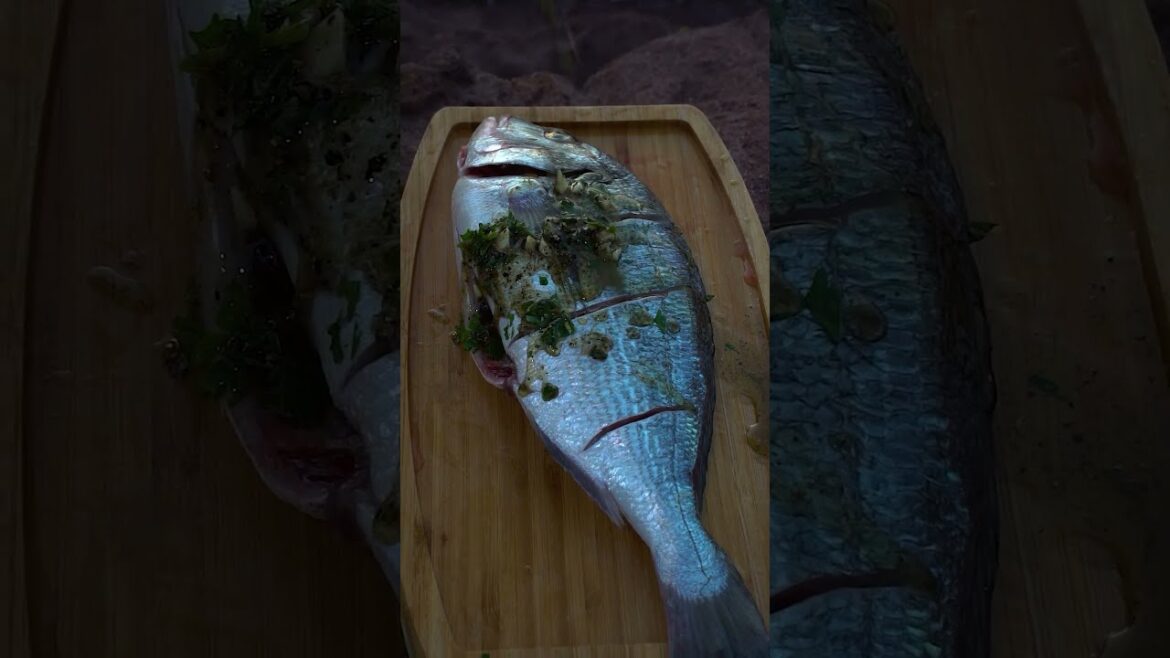 Grilled Fish With Special Sauce Over Wood Fire - Odun Ateşinde Özel Soslu Balık Izgara #cooking