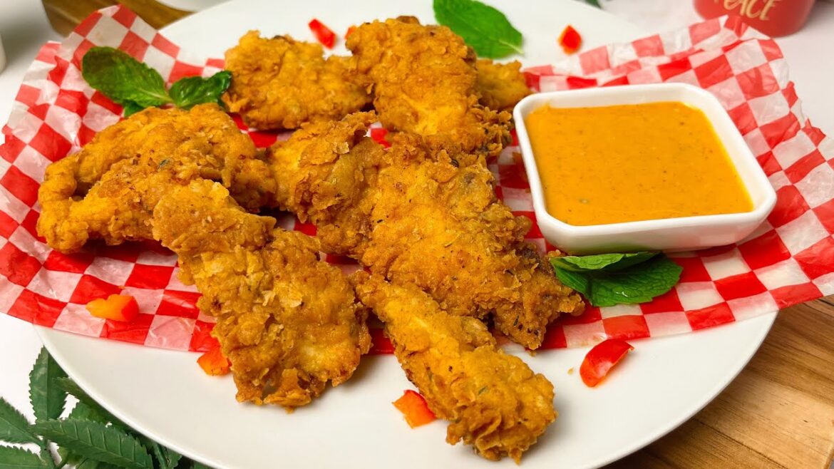 KFC Style Crispy Chicken Tenders | Fried Chicken | Tenders | Zinger Strips | Spicy Chicken Fingers