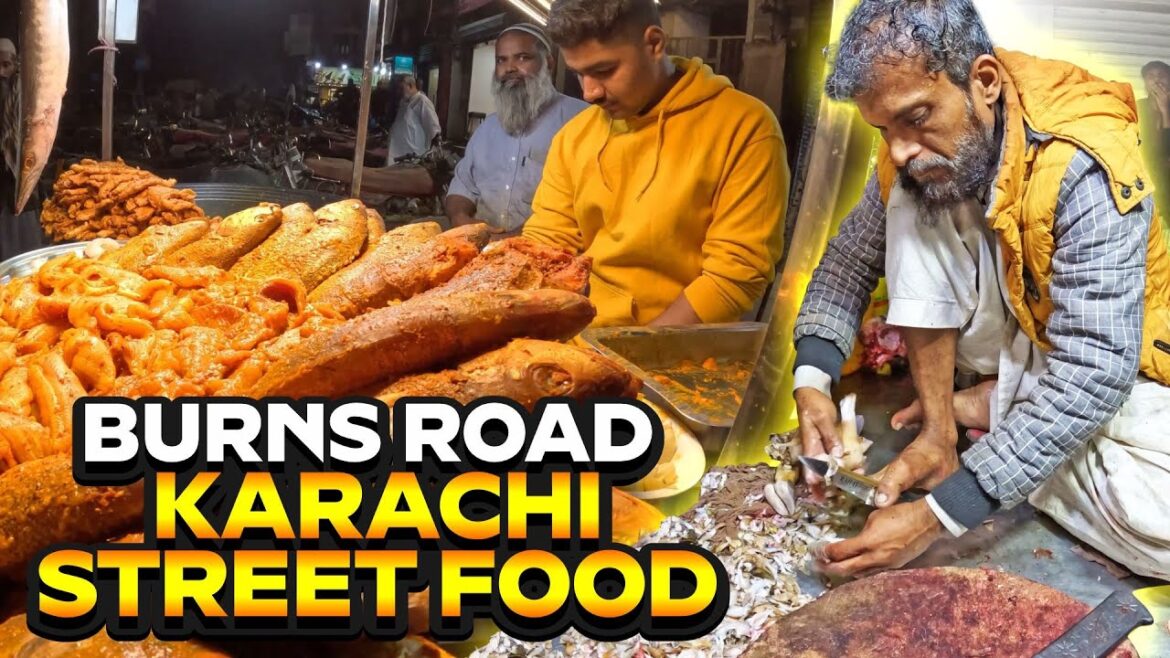 Street Food Karachi Burns Road Balochi Fried & Grilled Fish Masala Fish Fry | Street Food Explorer