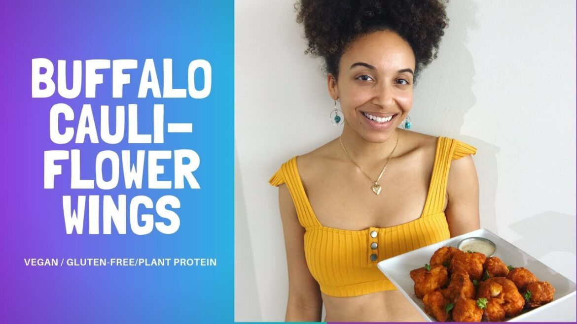 Buffalo Cauliflower Wings Vegan Recipe - The Colorful Home Cooking Show with Gabrielle Reyes