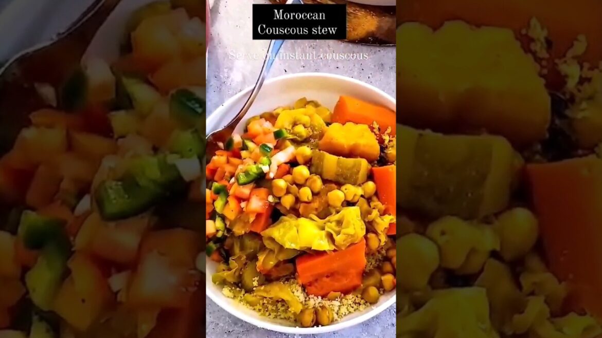 Vegetarian Moroccan Couscous stew