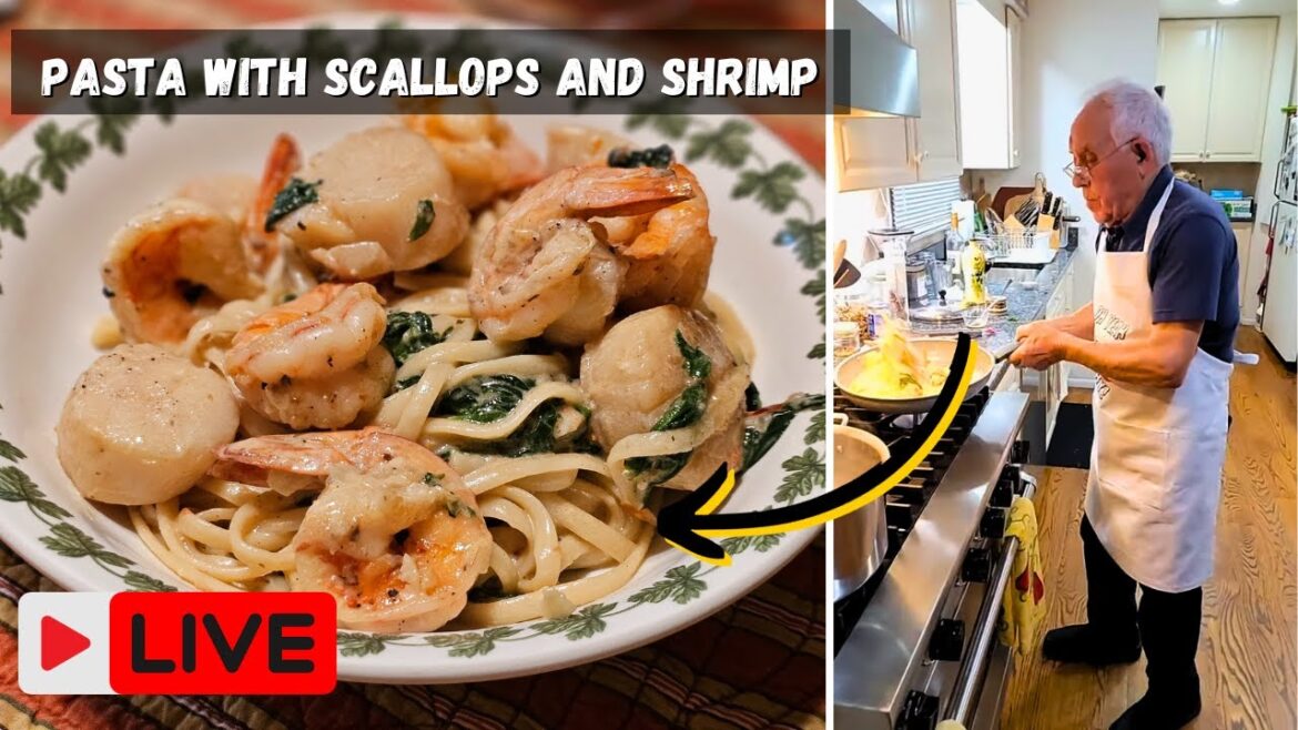 Pasta with Shrimp and Scallops by Pasquale Sciarappa Pasta with Shrimp and Scallops by Pasquale Sciarappa